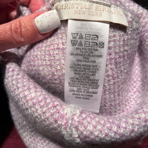 Bundle of 2 Argyle Knit Pom Beanies NEW!!! - Picture 4 of 4